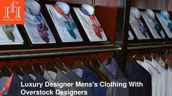 Luxury Designer Mens's Clothing with Overstock Designers