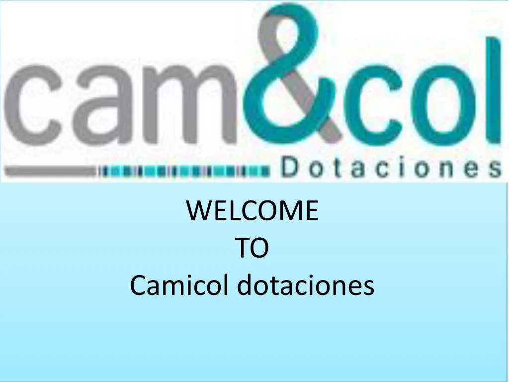 welcome to camicol dotaciones