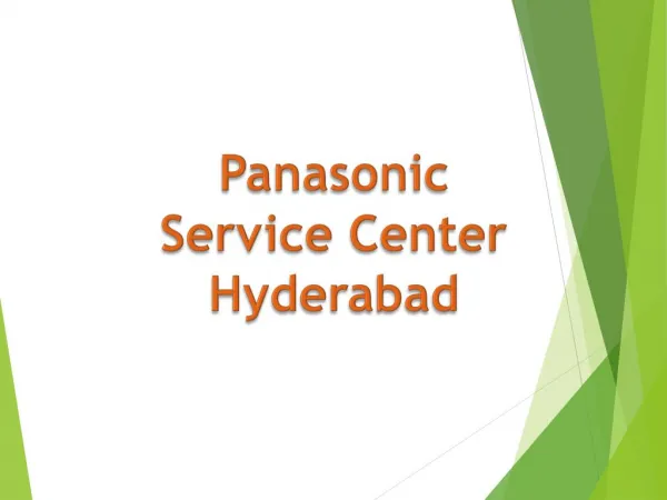 Panasonic Service Center in Hyderabad