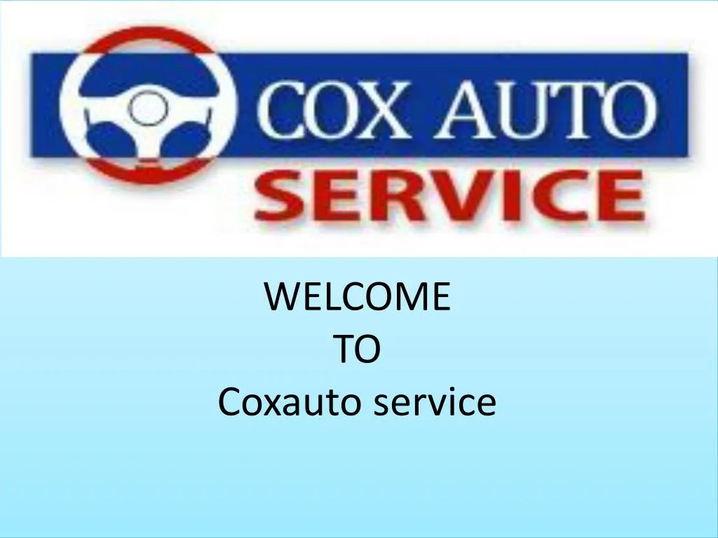 welcome to coxauto service