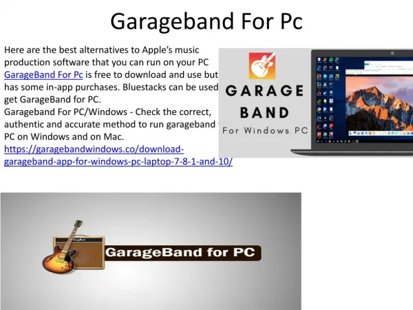 Garageband For Pc Download