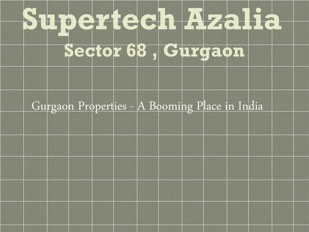 supertech azalia sector 68 gurgaon