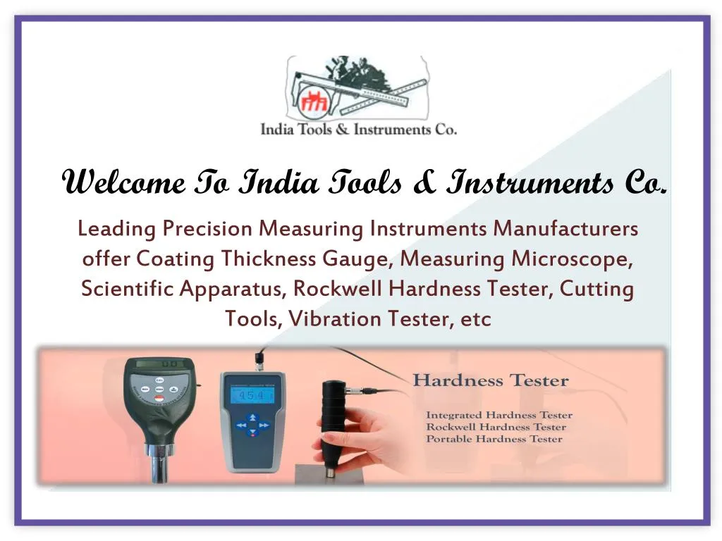 welcome to india tools instruments co