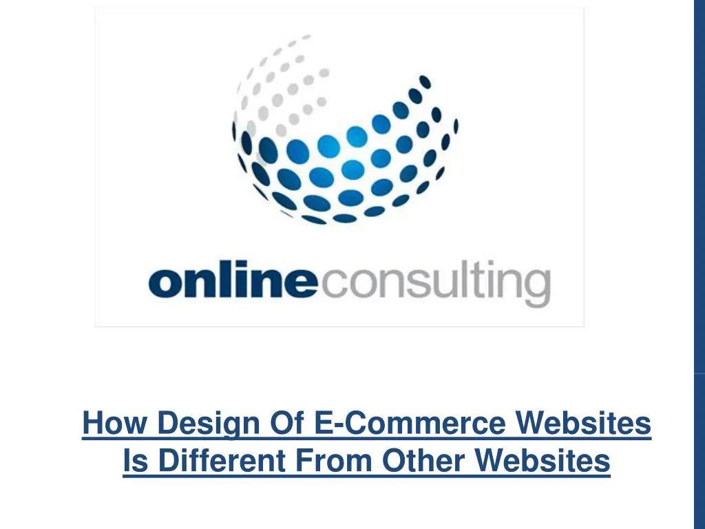 how design of e commerce websites is different