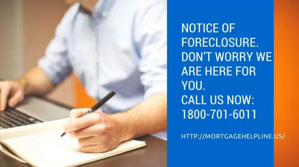 Getting notice of foreclosure against your mortgage in maryland- mortgagehelpline.us