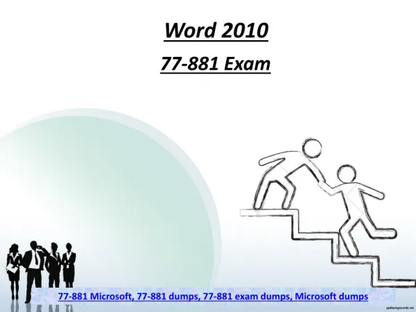 Microsoft 77-881 Dumps Questions - Microsoft 77-881 Exam Braindumps Dumps4Download