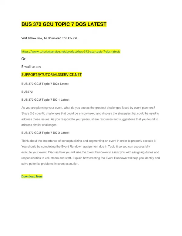 bus 372 gcu topic 7 dqs latest