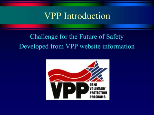 VPP Introduction