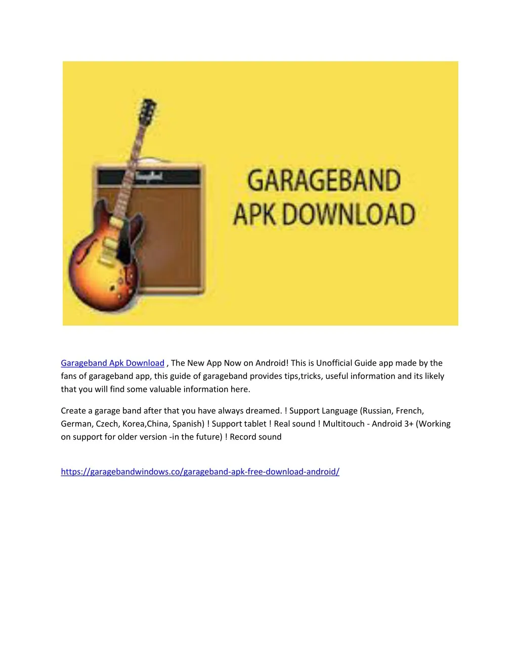 garageband apk download