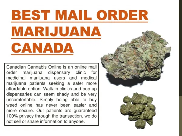 Cannabis Dispensary Online Canada