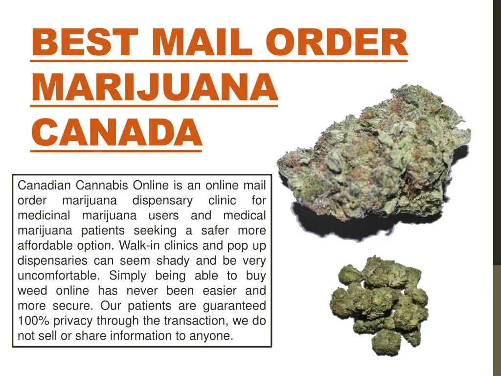 best mail order marijuana canada