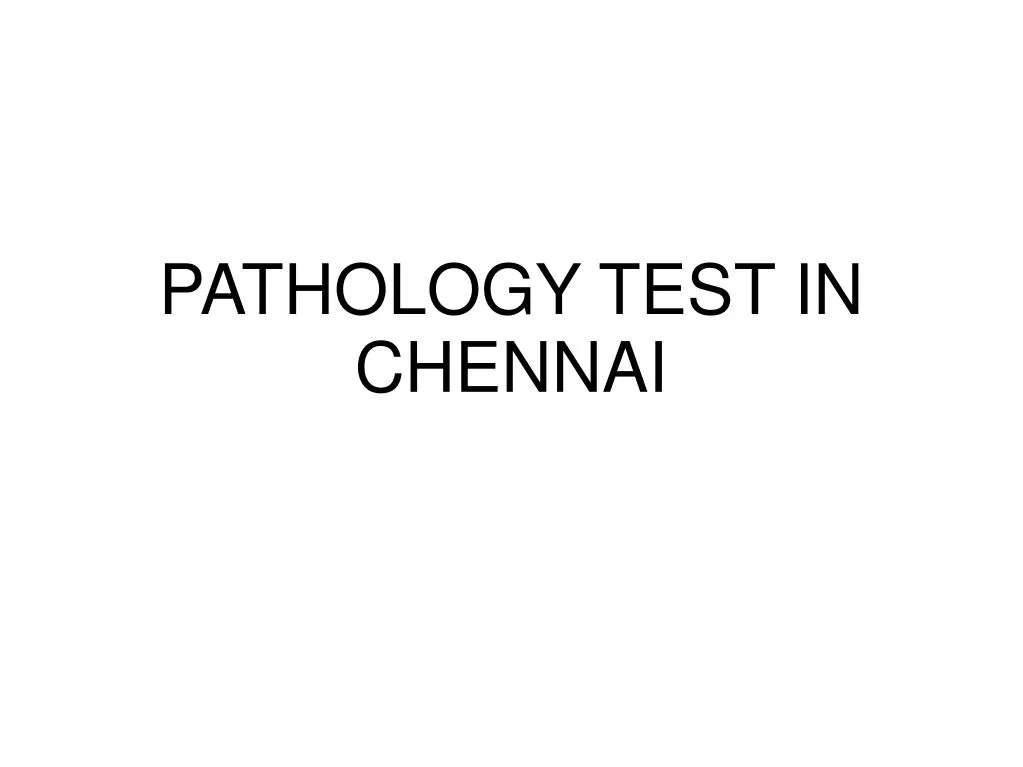 pathology test in chennai