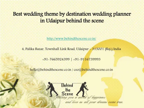 Best wedding theme by destination wedding planner in Udaipur behind the scene