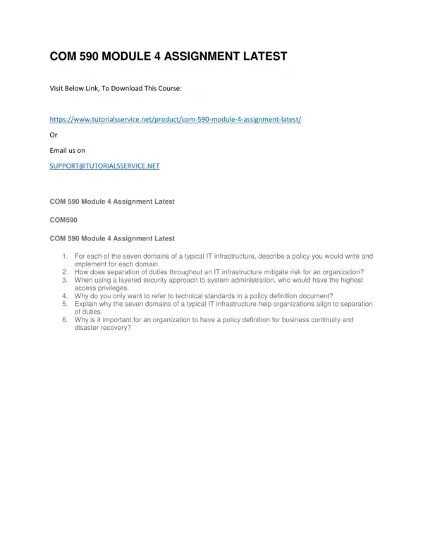 com 590 module 4 assignment latest