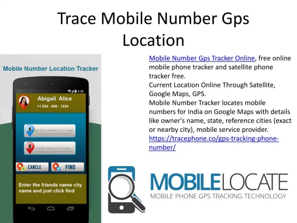 Trace Mobile Number Through Gps