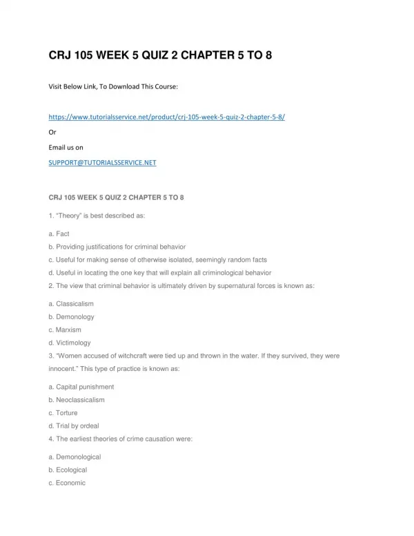crj 105 week 5 quiz 2 chapter 5 to 8