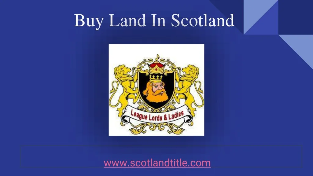 buy land in scotland