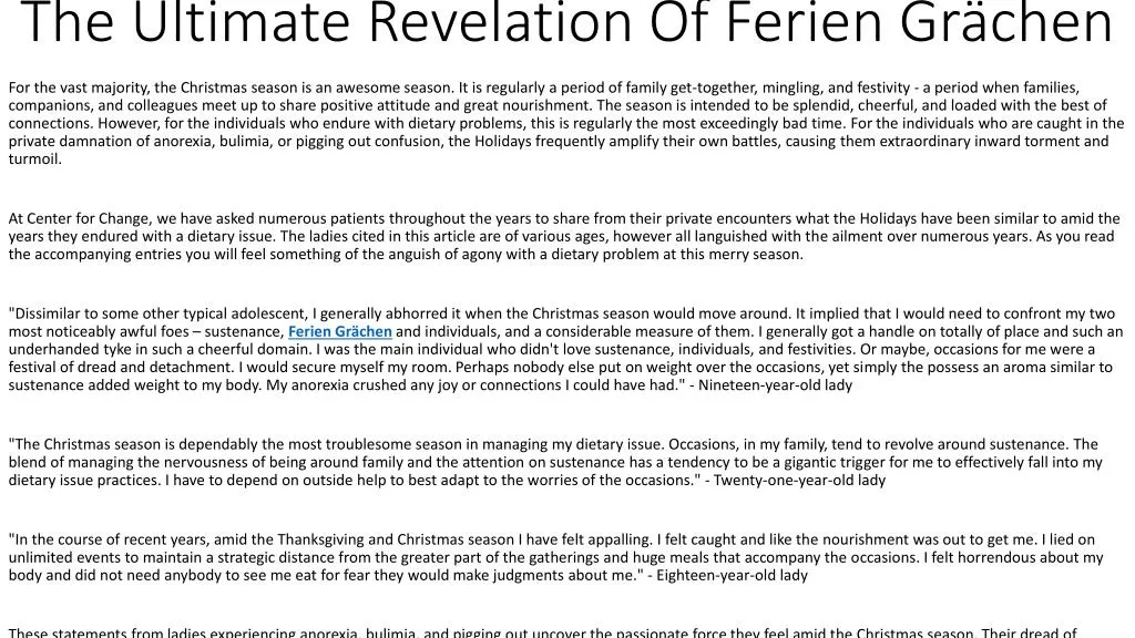 the ultimate revelation of ferien gr chen