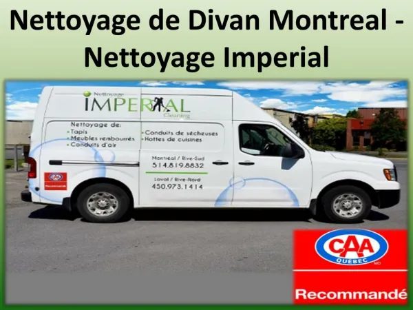 Nettoyage de Divan Montreal - Nettoyage Imperial