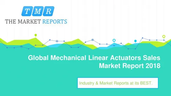 Global Mechanical Linear Actuators Market Supply, Sales, Revenue and Forecast from 2018 to 2025