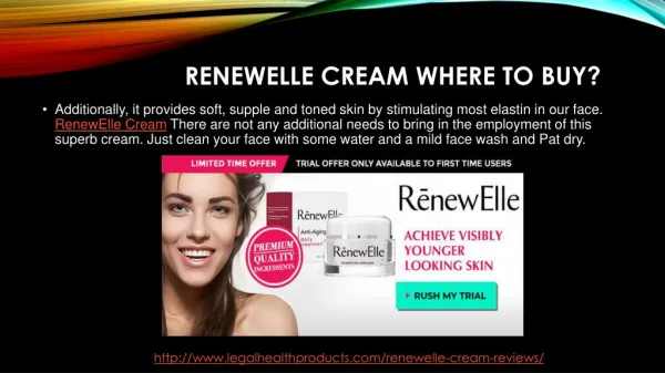RenewElle Cream Reviews, Free Trial and Where to Buy