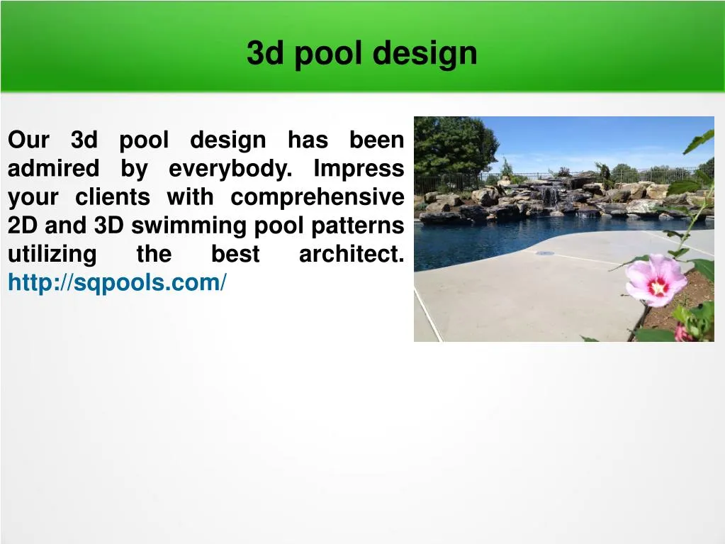 3d pool design