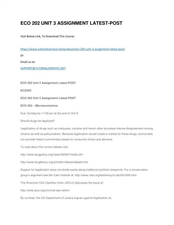 eco 202 unit 3 assignment latest post