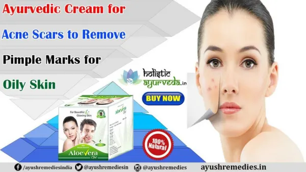 Ayurvedic Cream for Acne Scars to Remove Pimple Marks for Oily Skin