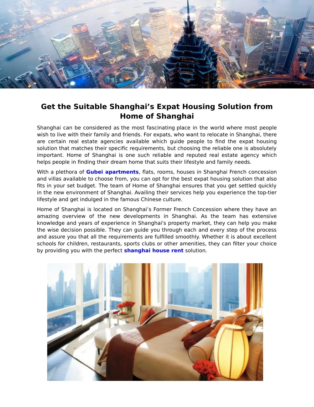 get the suitable shanghai s expat housing