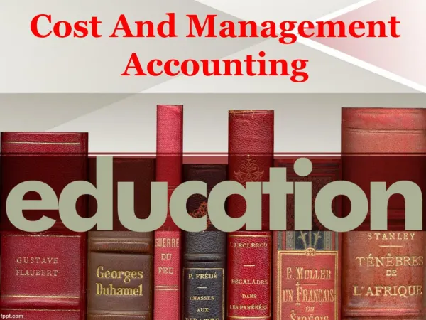 cost and management accounting