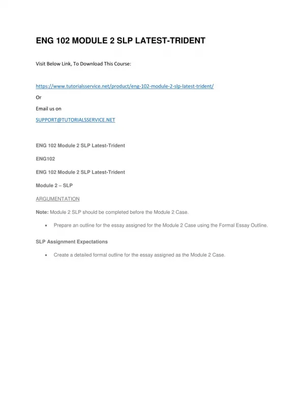 eng 102 module 2 slp latest trident