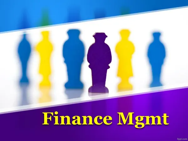 finance mgmt