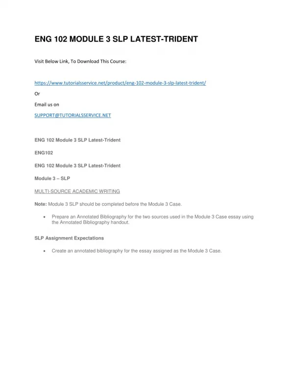 eng 102 module 3 slp latest trident