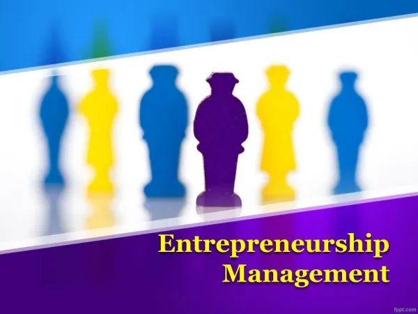 entrepreneurship management