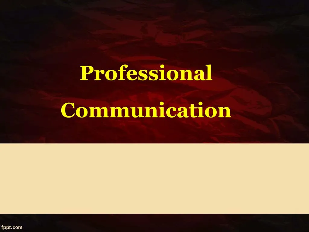 professional communication