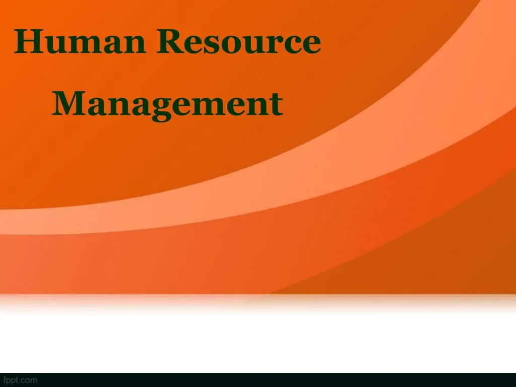 human resource management