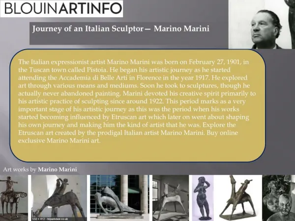 Journey of an Italian Sculptor— Marino Marini