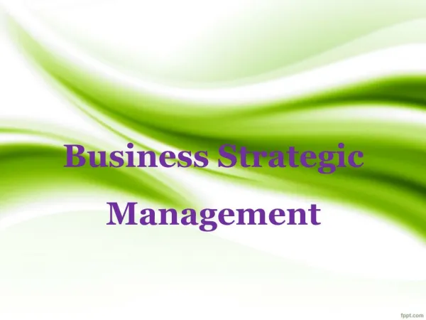 business strategic management