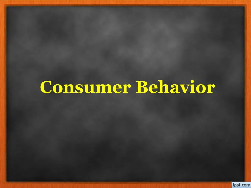 consumer behavior