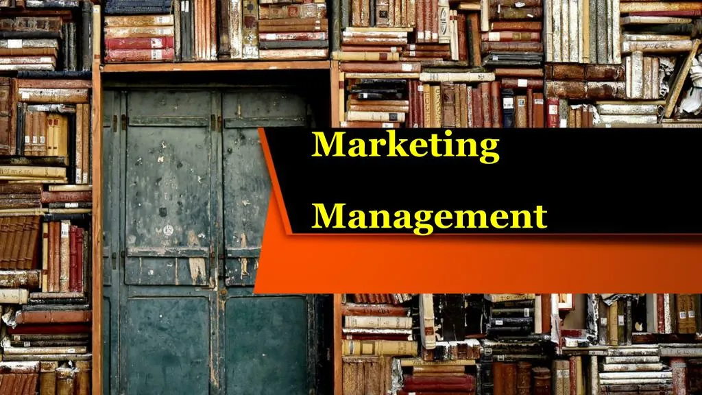 marketing management