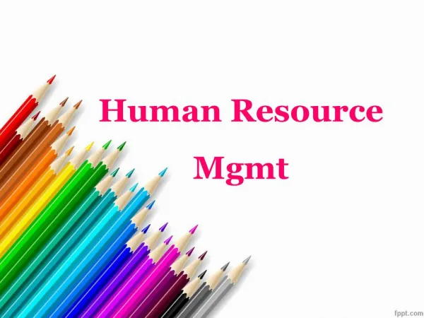 human resource mgmt