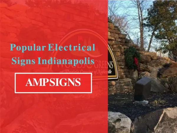 Popular Electrical Signs Indianapolis