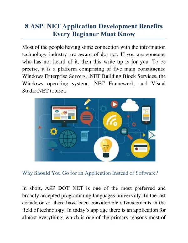 8 ASP .NET Application Development Benefits Every Beginner Must Know