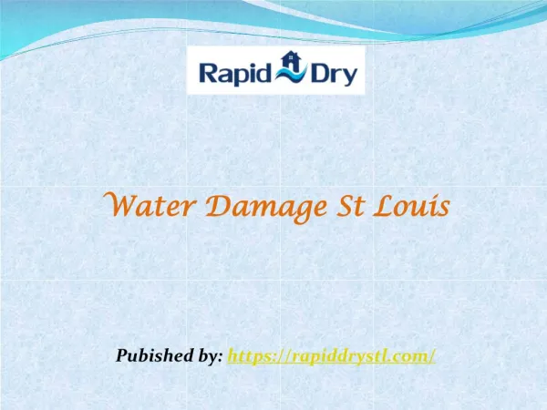 Water Damage St Louis