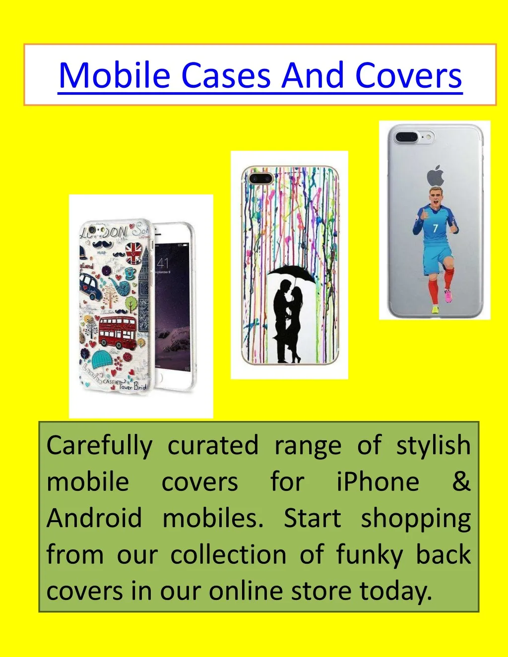 mobile cases and covers