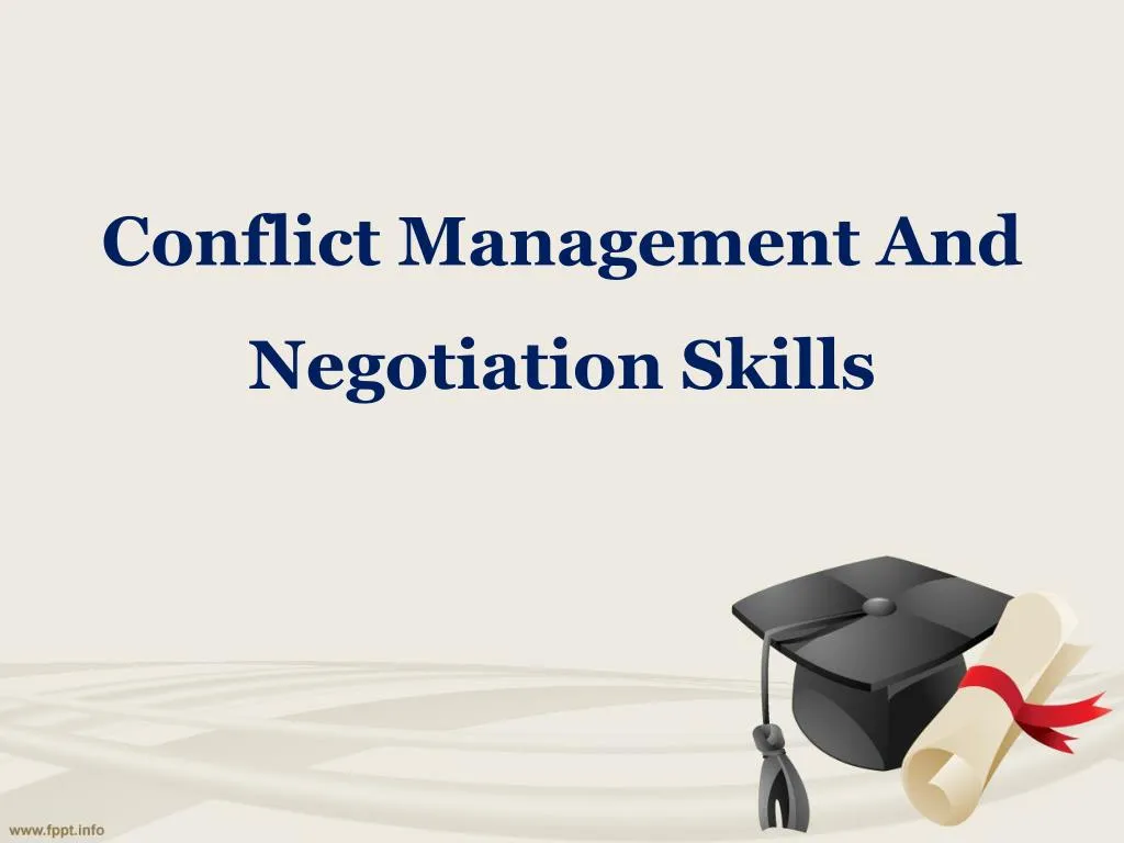 conflict management and negotiation skills