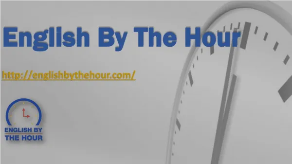 Accent Coaching - English By The Hour