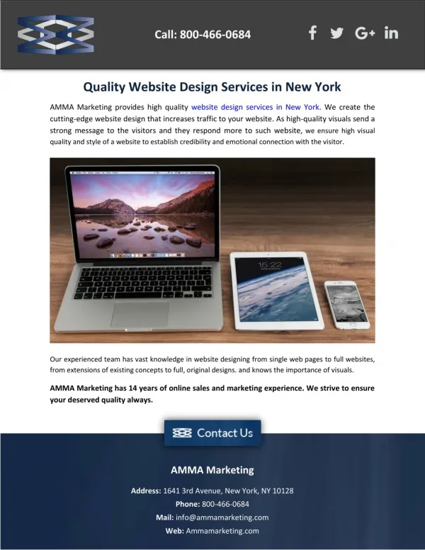 Quality Website Design Services in New York
