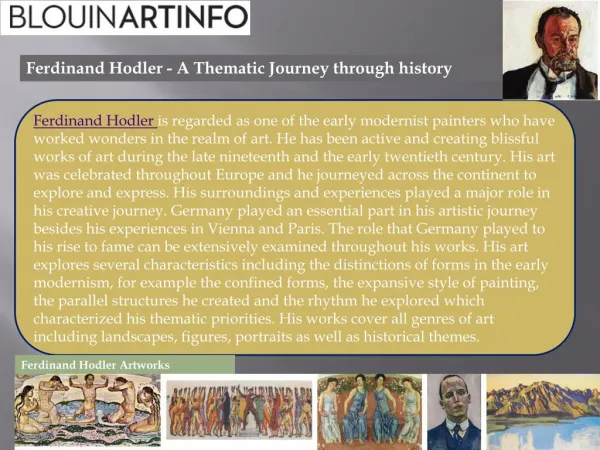 Ferdinand Hodler - A Thematic Journey through histor