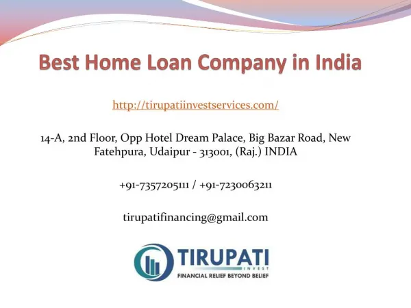 Best Home Loan Company in India